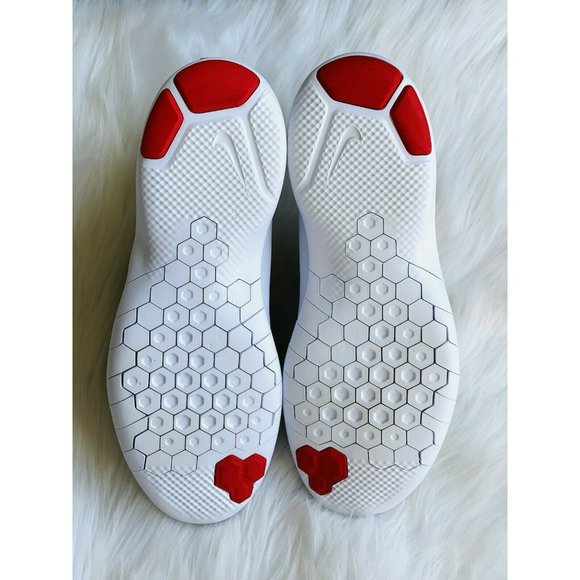 Nike Flex Experience Rn 8 Sneakers Red & Grey Mens 8 Womens 9.5 Running Shoes - Picture 11 of 12